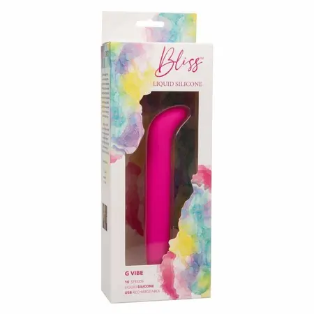 CalExotics Bliss G Vibe Pink - Liquid Silicone, Curved, 10 Speeds