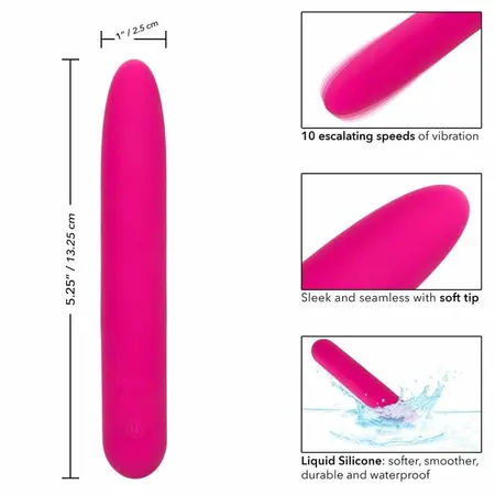 CalExotics Bliss Vibe Roze - Tečni Silikon, 10 Brzina, USB Punjiv
