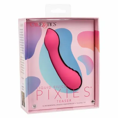 CalExotics Pixies Teaser Pink - Flexible Dual-Sided Silicone Massager