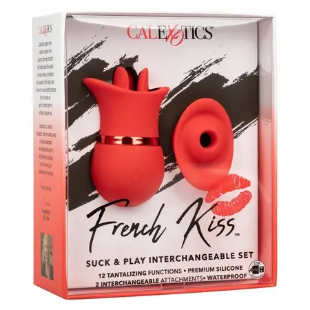 CalExotics French Kiss Suck & Play Set Intimni Multifunkcionalni Komplet Roze