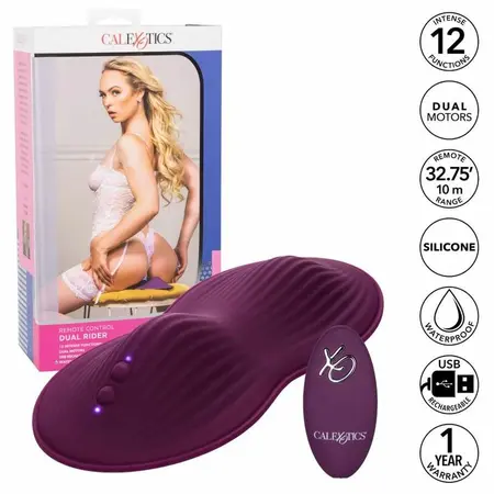 CalExotics Dual Rider Intimna Mašina sa Daljinskim, Silikon, 12 Modova