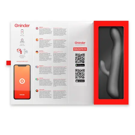 ONINDER Oslo Vibracija i Rotacija Crni - Dvostruki App Kontrolisani Uređaj