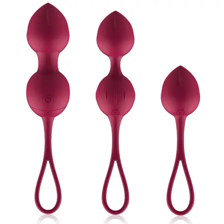 CICI Beauty Premium Silikonski Kegel Trening Set 3kom Vibrirajući i Daljinski