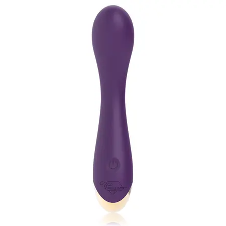 Treasure Hansel Zakrivljeni Silikonski Vibrator - WatchMe Kompatibilan, 17.5cm, Ljubičasti