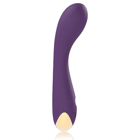 Treasure Hansel Zakrivljeni Silikonski Vibrator - WatchMe Kompatibilan, 17.5cm, Ljubičasti