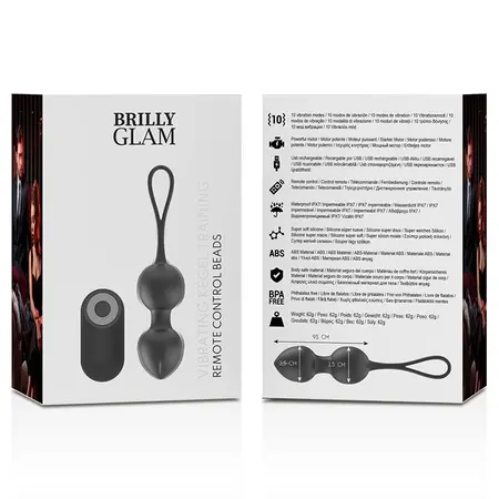 BRILLY GLAM Vibrirajući Kegel Trener sa Daljinskim, 10 Modova, USB, 9.5 cm, Roze