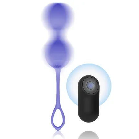 MR BOSS DUMAS Intimni Kegel Trener sa Vibracijom i Daljinskim Upravljanjem, 9.5 cm, Crna