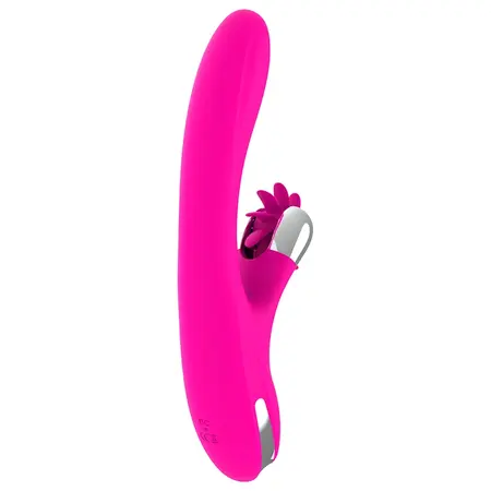 Diversia Bunny Waves 24 cm – Silikonski Dvostruki Intimni Uređaj USB Roze
