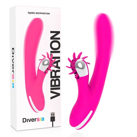 Diversia Bunny Vibrating 24 cm – Ergonomski Silikonski Intimni Uređaj USB