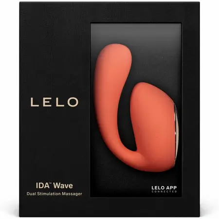 LELO IDA Wave Coral Dual-Motor App-Controlled Couples Massager 93mm