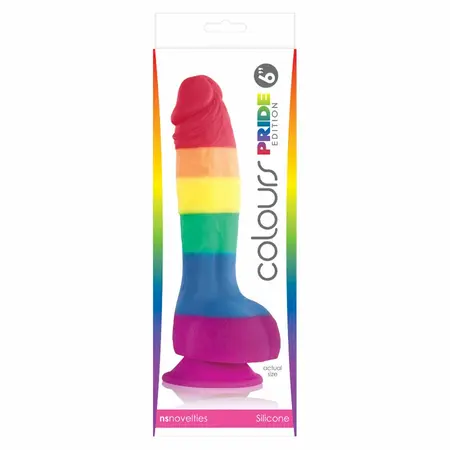 NS Novelties Pride Edition Rainbow Silikonski Model 15 cm Usisna Baza