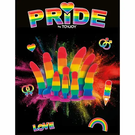 NS Novelties Pride Edition Rainbow Silikonski Model 15 cm Usisna Baza