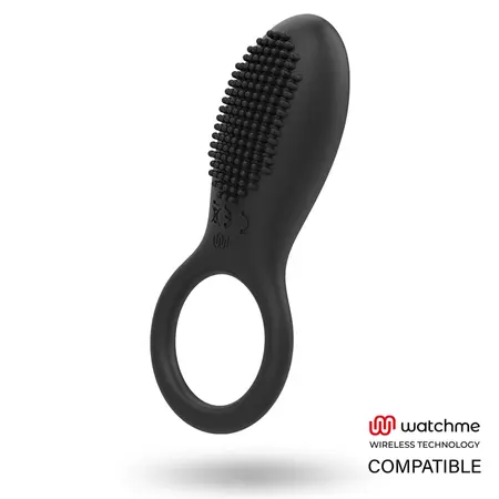 Mr Boss Tino Silicone Ring Black - Wireless Watchme Compatible, 10 Modes
