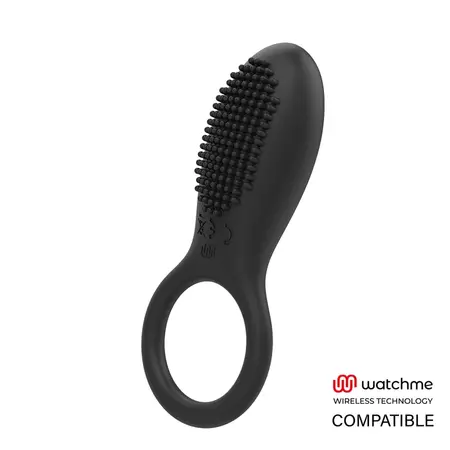 Mr Boss Tino Silicone Ring Black - Wireless Watchme Compatible, 10 Modes