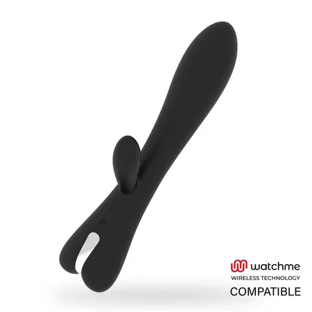 Brilly Glam Erik Dvostruki Motor Silikonski Vibrator Crni USB, Spreman za Daljinski
