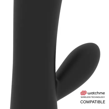 Brilly Glam Erik Dvostruki Motor Silikonski Vibrator Crni USB, Spreman za Daljinski