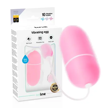 ONLINE Spirit Egg Roze – Vodootporni Daljinski Vibracioni Sistem, Kompaktna Veličina