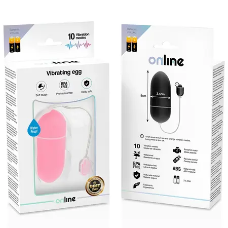 ONLINE Spirit Egg Roze – Vodootporni Daljinski Vibracioni Sistem, Kompaktna Veličina