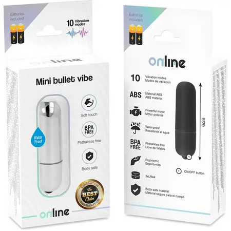 ONLINE Mini Bullet Vibe Srebrni – Kompaktni Višerežimski Vibracioni Uređaj