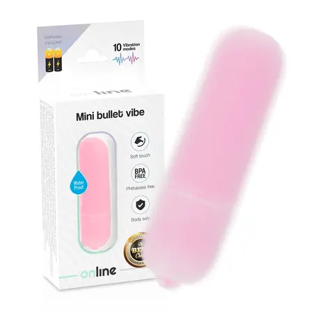 ONLINE Mini Bullet Vibe Roze – Kompaktni Višerežimski Vibracioni Uređaj