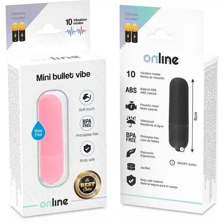 ONLINE Mini Bullet Vibe Roze – Kompaktni Višerežimski Vibracioni Uređaj