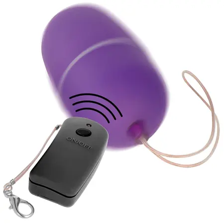 ONLINE Daljinski Upravljani Bežični Vibracioni Uređaj Ljubičasta 10 Režima ABS 6cm
