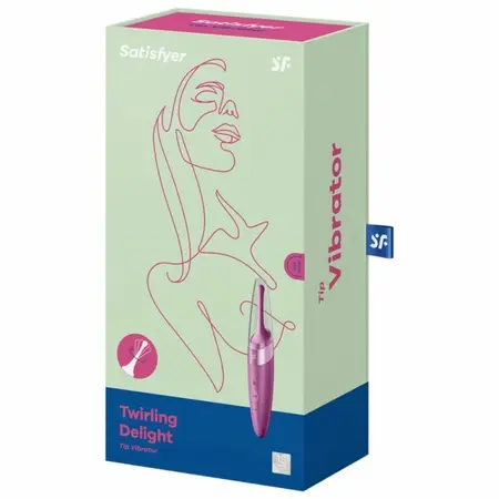 Satisfyer Twirling Delight Precision Tip Intimate Device Purple