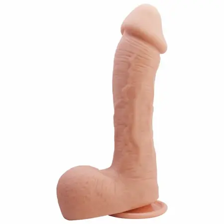 Baile Johnson Intimni Model 22 cm sa Usisnom Čašom, Meka Tekstura Kože