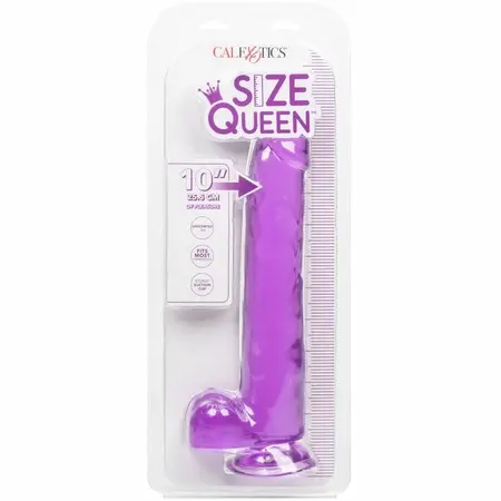 CalExotics Size Queen Intimna Mašina Ljubičasta 25.5 cm Fleksibilni TPR
