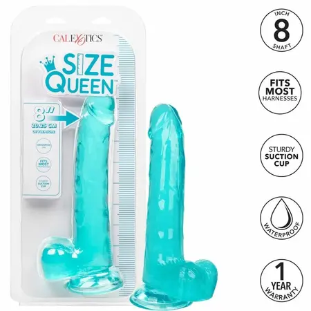 CalExotics Size Queen Intimni Model Plava 20.3 cm Fleksibilni TPR