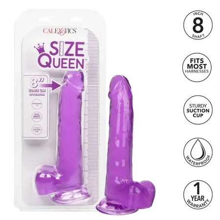 CalExotics Size Queen Intimni Model Ljubičasta 20.3cm Fleksibilni TPR