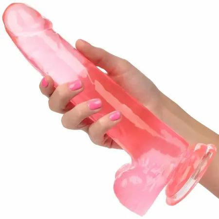 CalExotics Size Queen Roze Intimni Model 20.3 cm TPR Usisna Baza