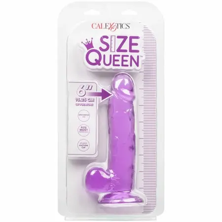 CalExotics Size Queen Intimna Mašina Ljubičasta 15.3 cm Fleksibilni TPR