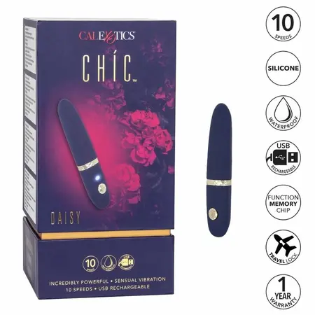 CalExotics Chic Daisy Mini Masažer – Kompaktni Vodootporni Vibracioni Model