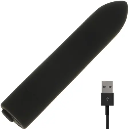 OHMAMA Vibrating Bullet 10 Modes USB Rechargeable Compact 8.5cm
