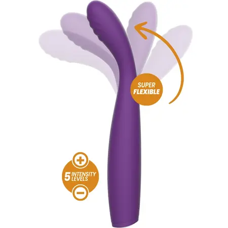 Rewolution REWOSTIM Fleksibilni silikonski vibrator, vodootporan, punjiv, 19cm