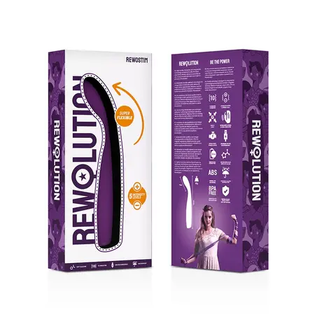 Rewolution REWOSTIM Fleksibilni silikonski vibrator, vodootporan, punjiv, 19cm