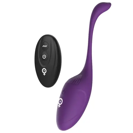 Rewolution REWOVO Daljinski kontrolisani silikonski jajasti vibrator, vodootporan, roze
