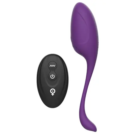 Rewolution REWOVO Daljinski kontrolisani silikonski jajasti vibrator, vodootporan, roze