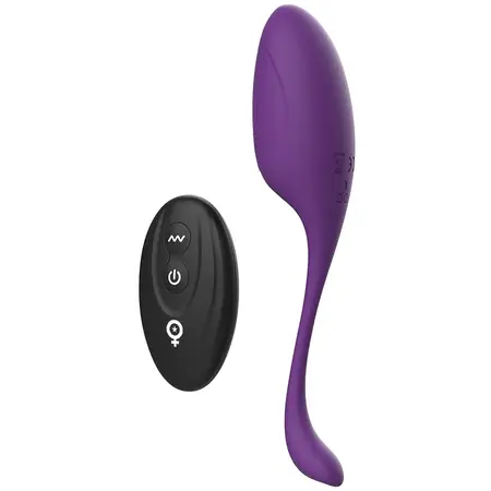 Rewolution REWOVO Daljinski kontrolisani silikonski jajasti vibrator, vodootporan, roze