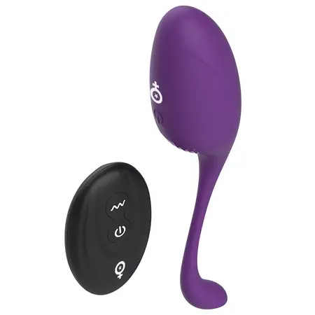 Rewolution REWOVO Daljinski kontrolisani silikonski jajasti vibrator, vodootporan, roze