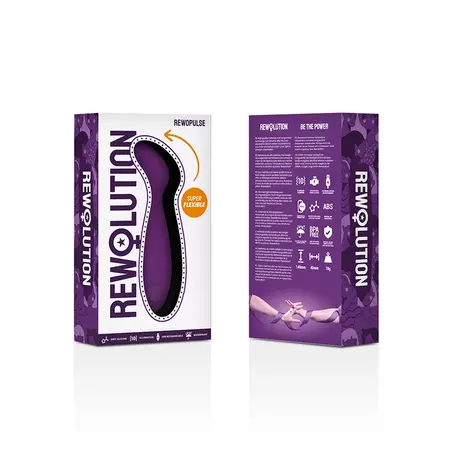 REWOLUTION REWOPULSE Flexible Silicone Model, 10 Modes, Lilac, 14cm