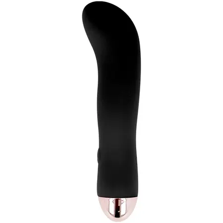 Dolce Vita Two Black Rechargeable Massager 7-Mode Silicone 13.2cm