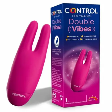 CONTROL Double Vibes Intimni stimulator sa dve glave, 5 režima, vodootporan