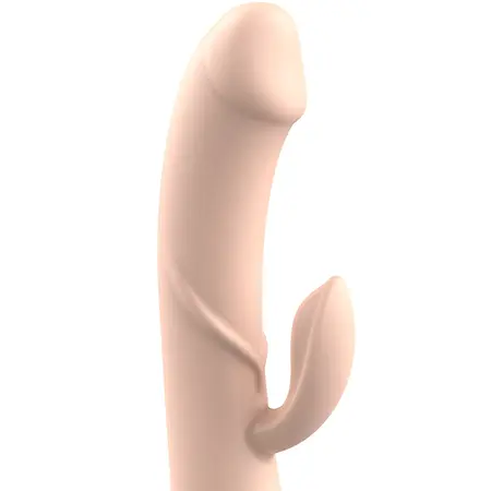 Intense Magnus Dual Natural punjivi silikonski vibrirajući sistem, 21cm