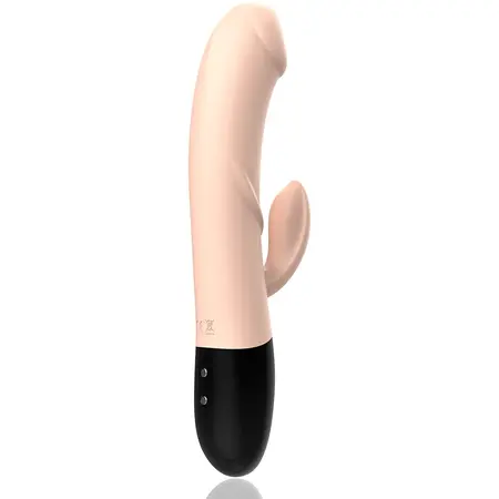 Intense Magnus Dual Natural punjivi silikonski vibrirajući sistem, 21cm