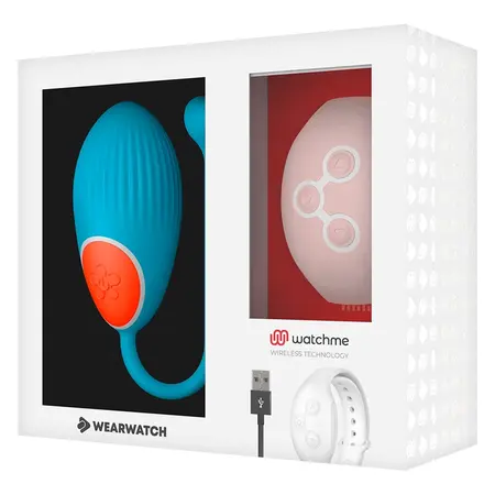 WEARWATCH Egg Plavi/Roze – Intimni uređaj sa WATCHME daljinskim upravljačem, 7 režima
