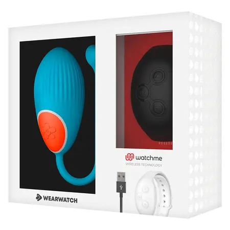 WEARWATCH AD EGG Plavi – Daljinski kontrolisani intimni uređaj, vodootporan, 7 režima