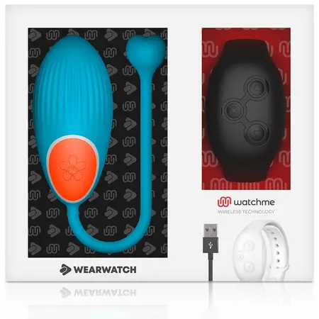 WEARWATCH AD EGG Plavi – Daljinski kontrolisani intimni uređaj, vodootporan, 7 režima