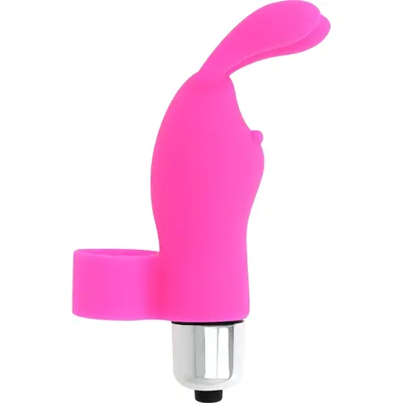 OHMAMA Finger Vibe Rabbit – Silikon, vodootporan, 9.8 cm, roze